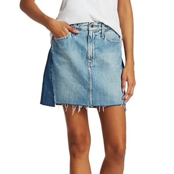 AG Jeans Vera Two Tone Mini Skirt - Picture 2 of 9
